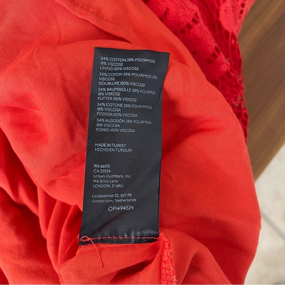 Maeve for Anthropologie Vibrant Orange Lace Dress - Picture 12 of 13